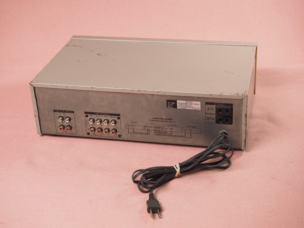 Sony MX 777 Microphone Echo MIxer Solid State Echo Tested MX-777
