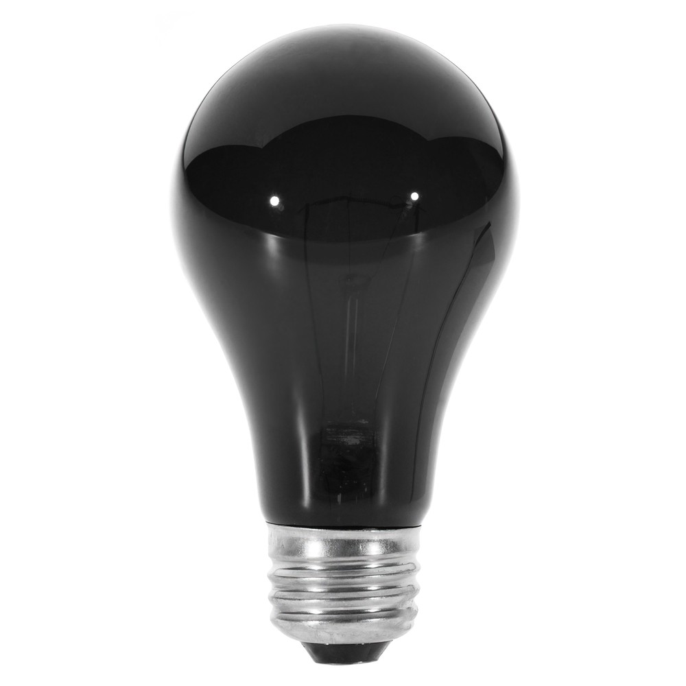 BLACK LIGHT 75 Watt 120V Standard Household Light Bulb A19 Medium E26 Base 75A19