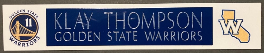 KLAY THOMPSON  GOLDEN STATE WARRIORS  NAMEPLATE