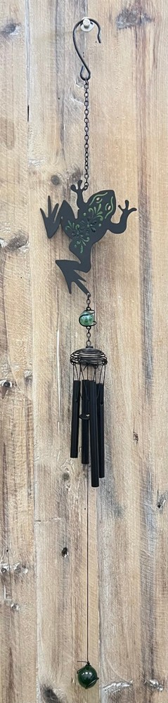 Frog Metal Windchime 28" x 4"