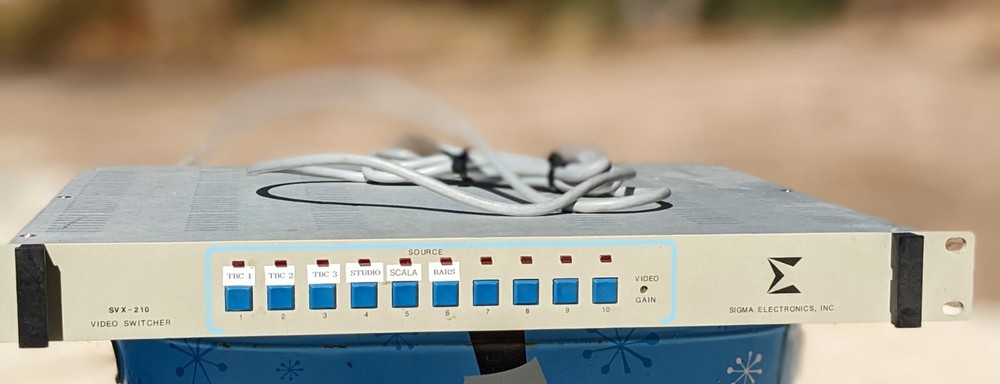 SIGMA ELECTRONICS SVX-210 Video Switcher 10 Inputs; Perfect for Security Mon Sys