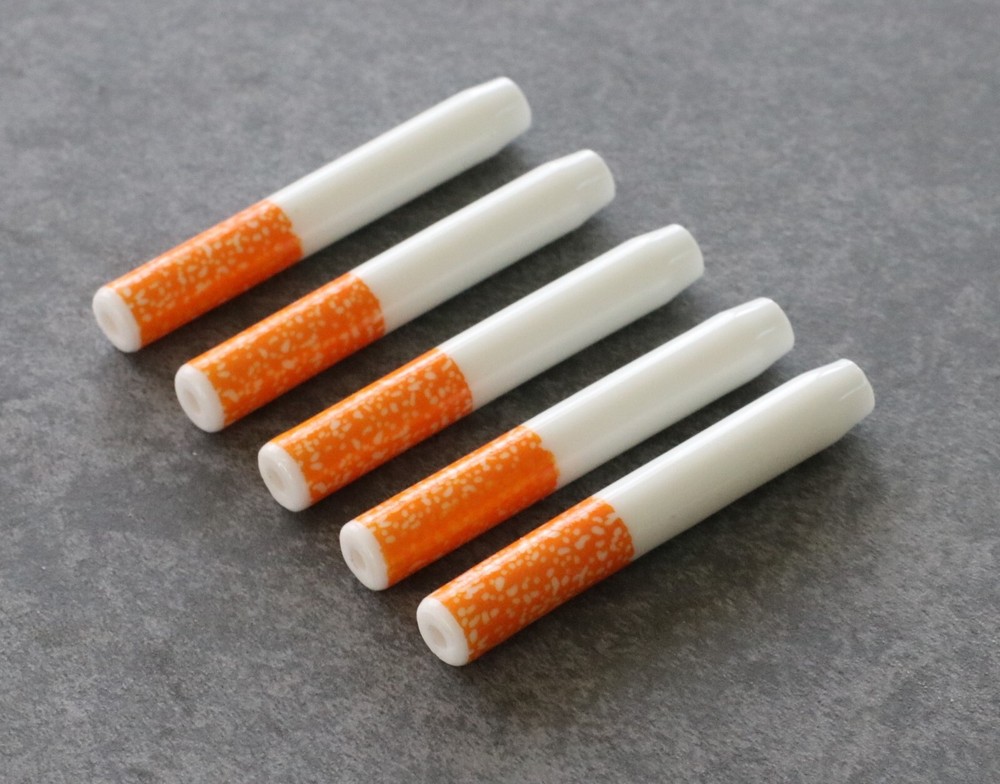 5 x 2" Ceramic One Hitter Bat- One Hitter Pipe- Ceramic Clean Smoking Pipe