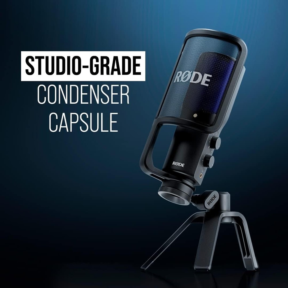 RØDE NT-USB PLUS ProfessionalGrade USB Condenser Microphone Black