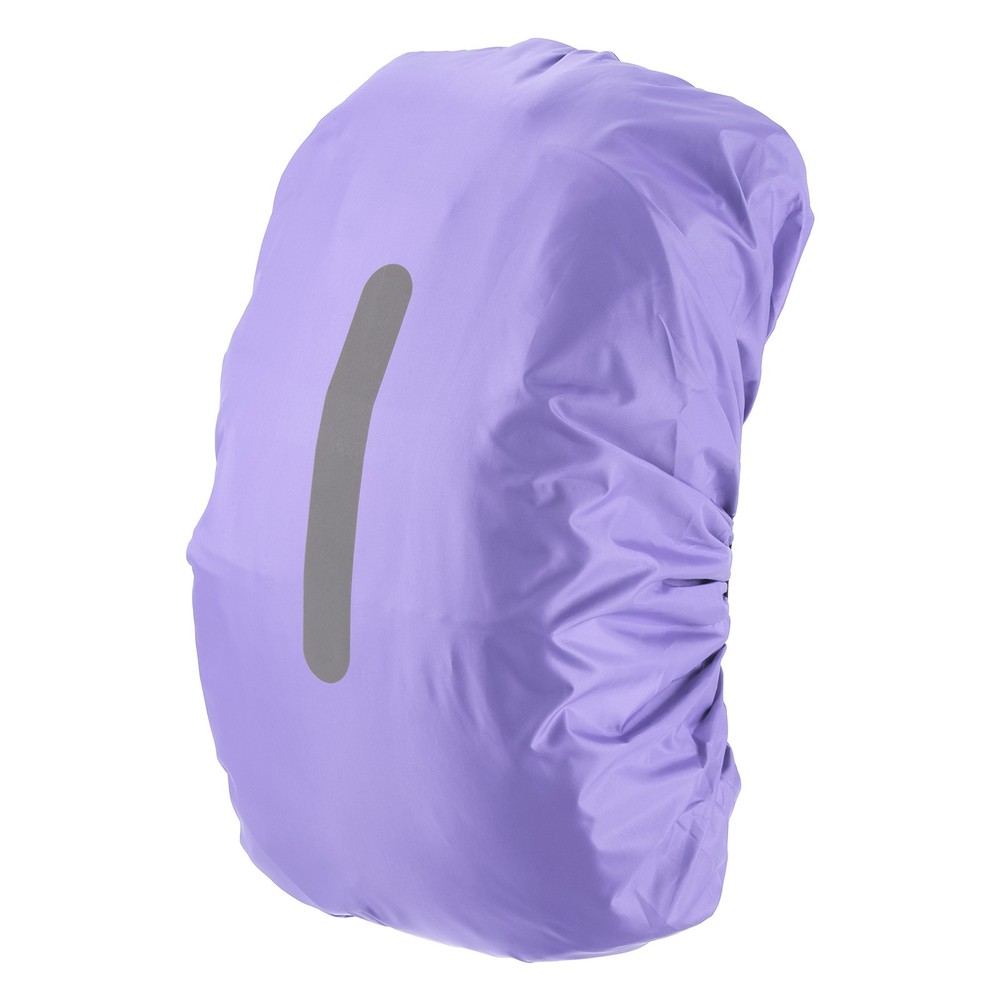 55L-65L Backpack Rain Cover with A Vertical Reflective Strap [Purple]