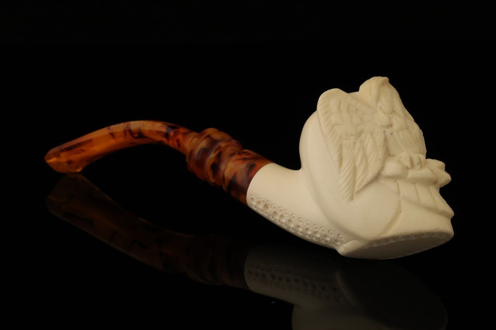 Eagle Block Meerschaum Pipe with fitted case 14211