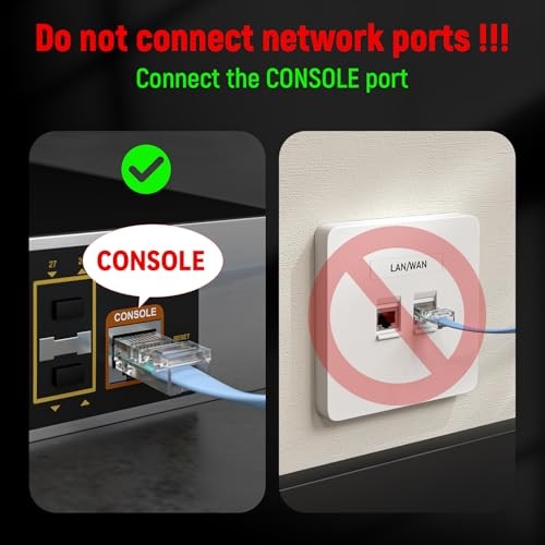 USB Console Cable,USB to RJ45 Console Cable for Cisco Routers/AP 6 ft