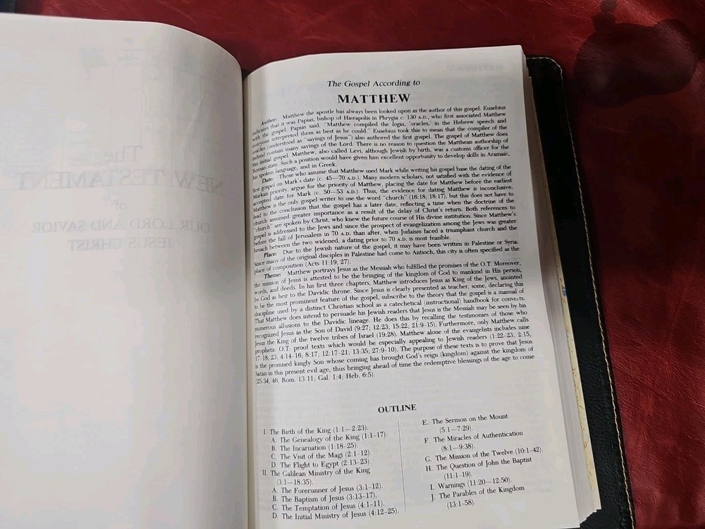 Criswell Study Bible Rebound with Liner Cowhide Nice! Stitched Parameter Nice!
