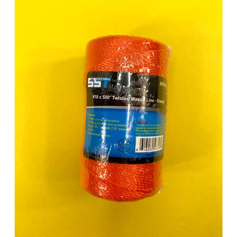 Orange String Twisted Masonry Construction Boundary Marker Layout Sight Line