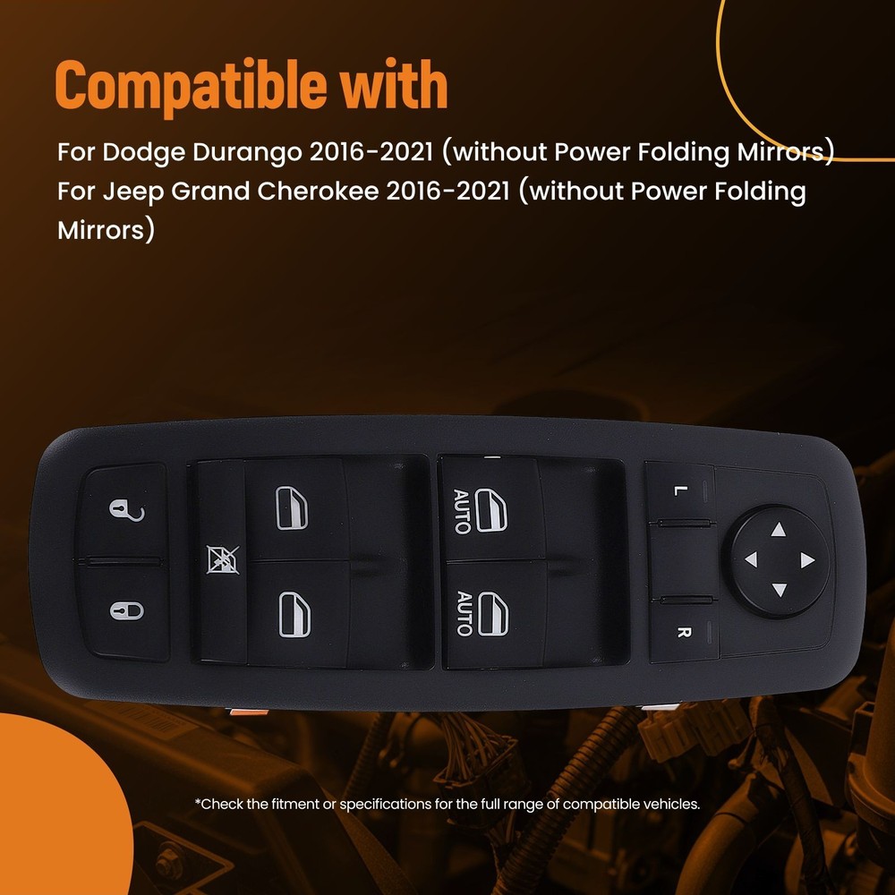 FRONT LEFT DRIVER DOOR MASTER WINDOW SWITCH FOR DODGE DURANGO 2016 - 2022