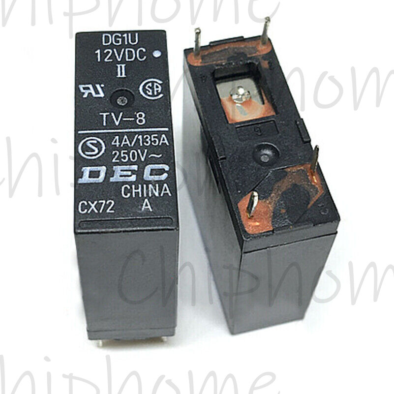 1PC DG1U 12VDC Power Relay 4Pins