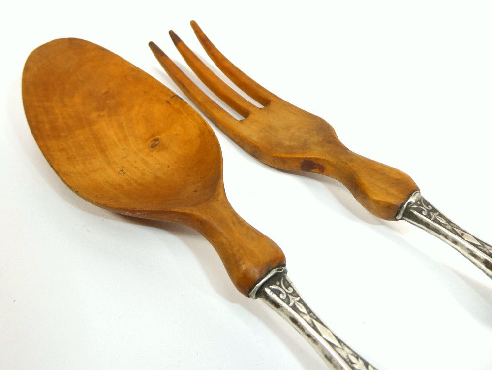 Silver Cutlery Salad Cutlery Circa 1850