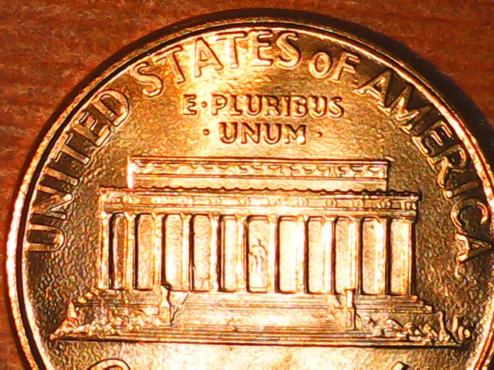 1994 Penny Die Chip Obverse on Date