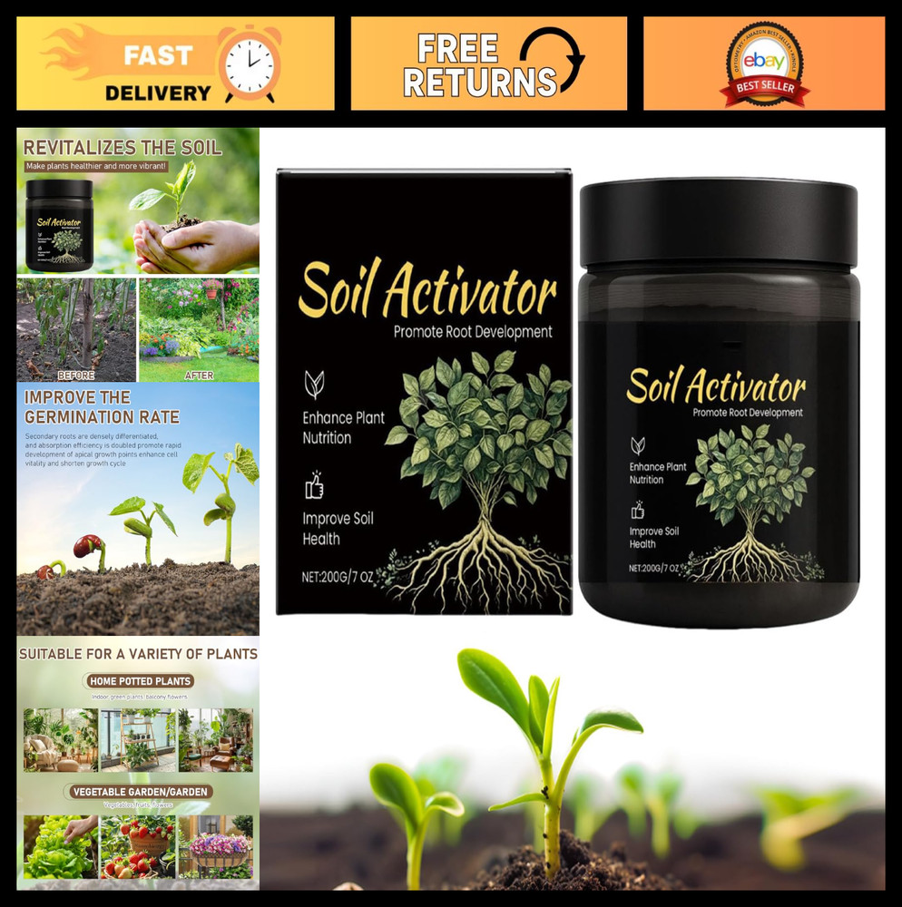 Soil Activator & Conditioner for Plants - Boost Root Growth & Nutrient Absorptio