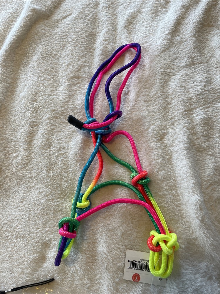 Miniature Horse Rainbow Rope Halter
