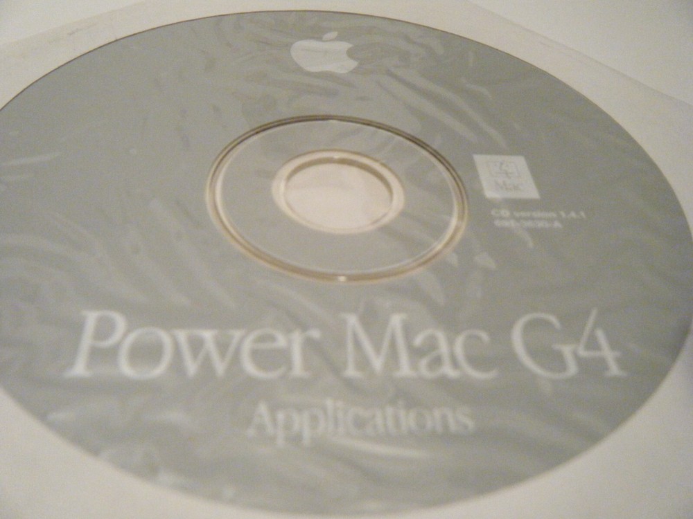 Apple PowerMac G4 Software Restore Disk. SSW version 9.1. CD Ver 1.2. 691-2986-A