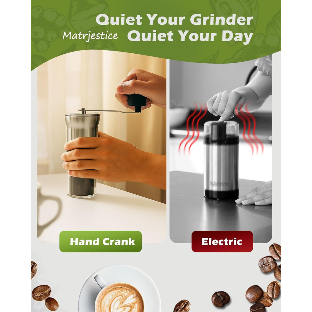 Manual Coffee Grinder with Ceramic Burr