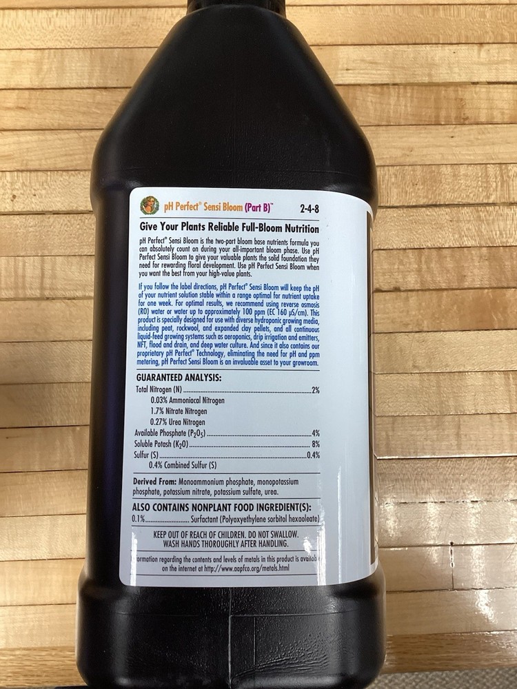 Advanced Nutrients pH Perfect Sensi Bloom Part B 4 L