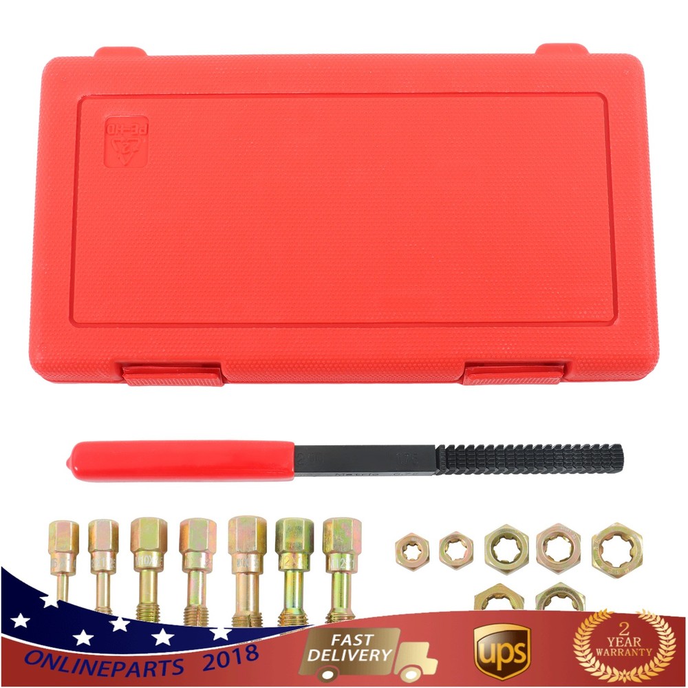 Thread Restorer Tool Thread Set 15Pcs Metric Thread Chaser Set M6 M8 M10 M12