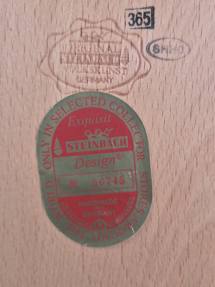 *Signed* Steinbach Good Old Mark Last German Coin Nutcracker