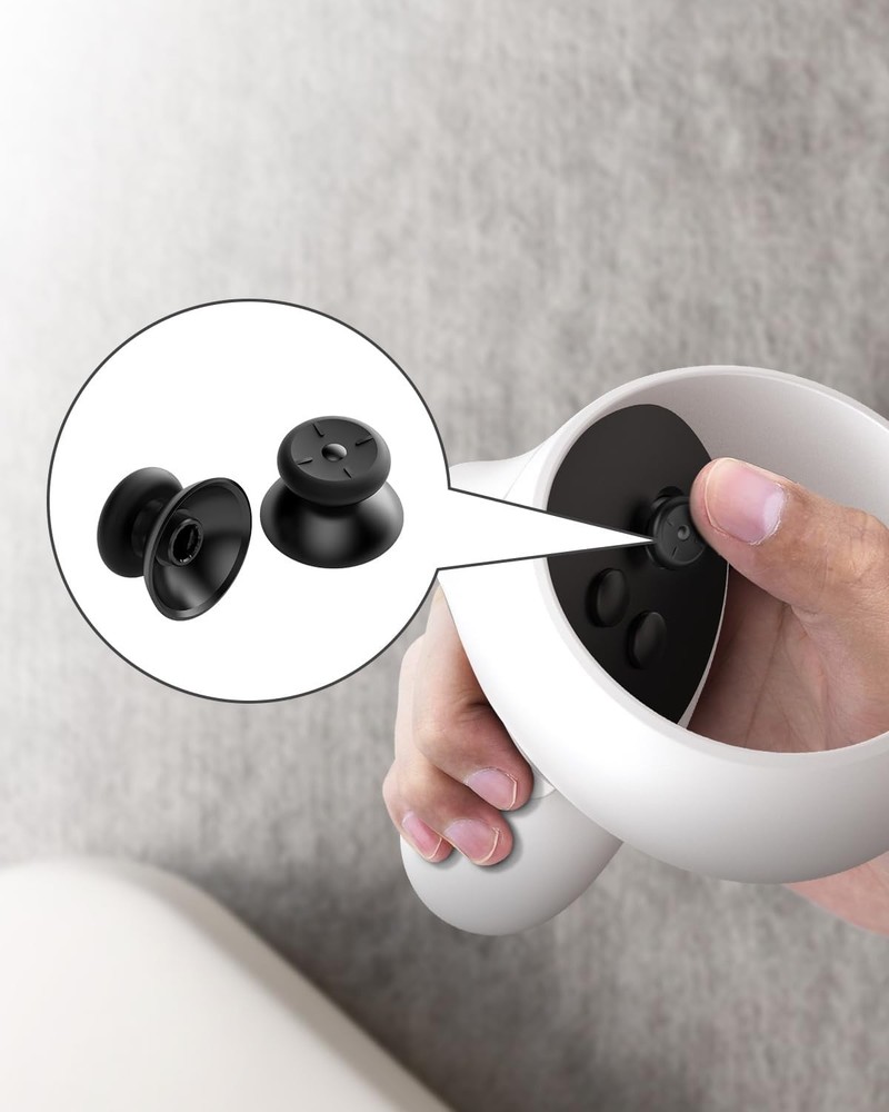 Complete 2-Pack Thumbstick Replacement Set for Oculus Quest 2 and 3 Controllers