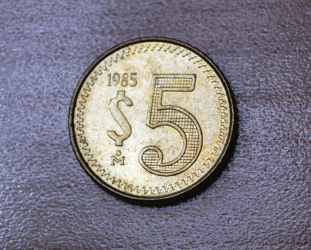 1985 Mexico 5 Pesos