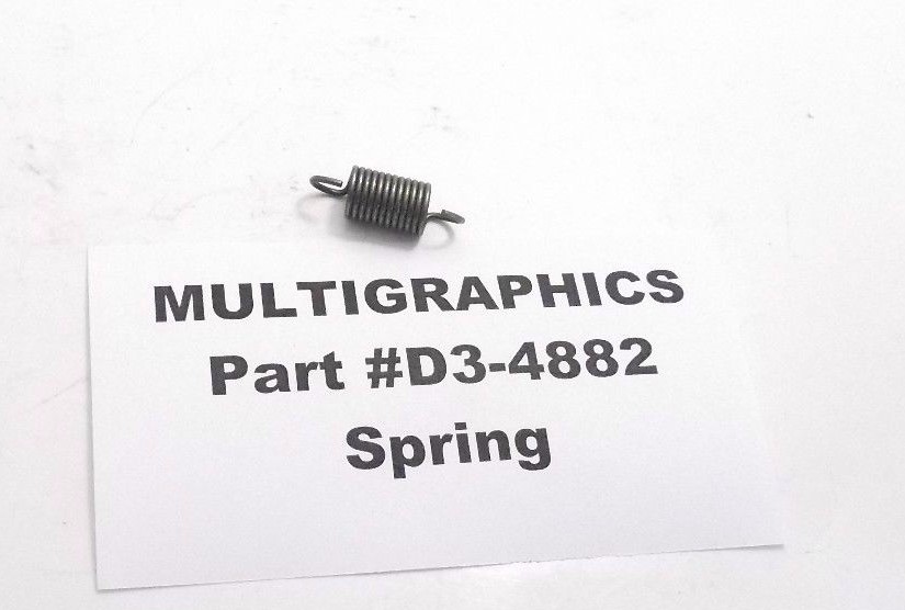 MULTIGRAPHICS D3-4882 Spring - Prepaid Shipping