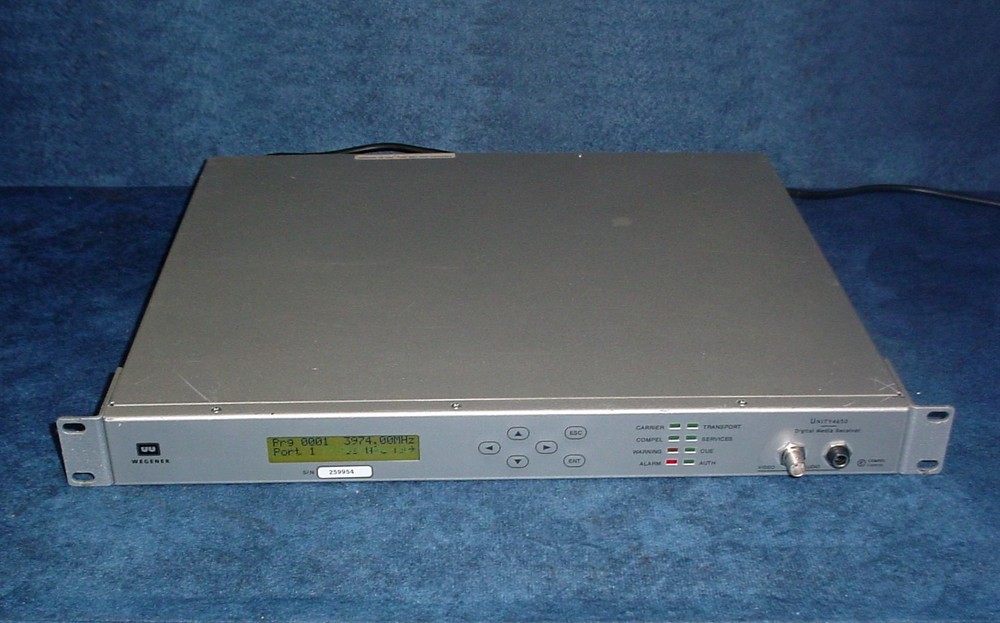 Wegener Unity 4650 Digital Media DVB Compliant Satellite IRD Receiver/Decoder