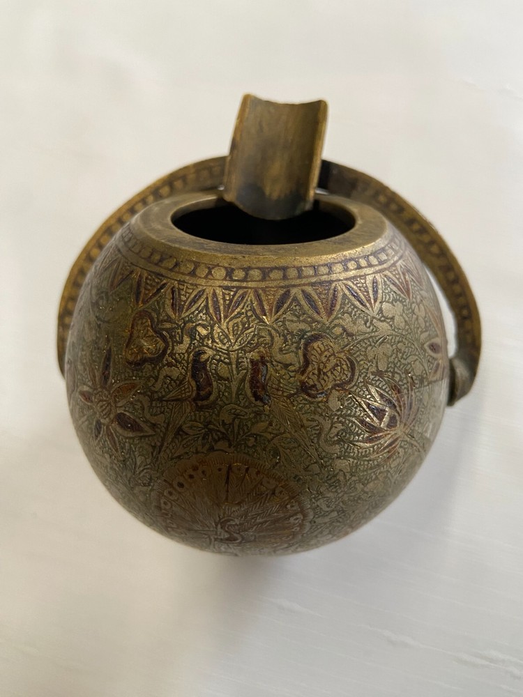 Antique Vintage Brass Tea Pot
