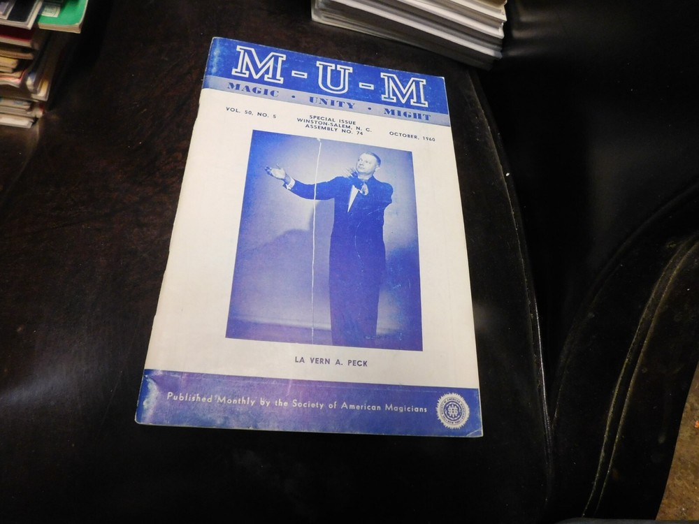 MUM Magic Magazine For Magicians 1960 October