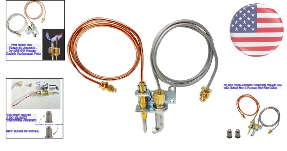 High-Quality 250-750 MV Thermopile Assembly for Natural Gas & Propane Furnaces