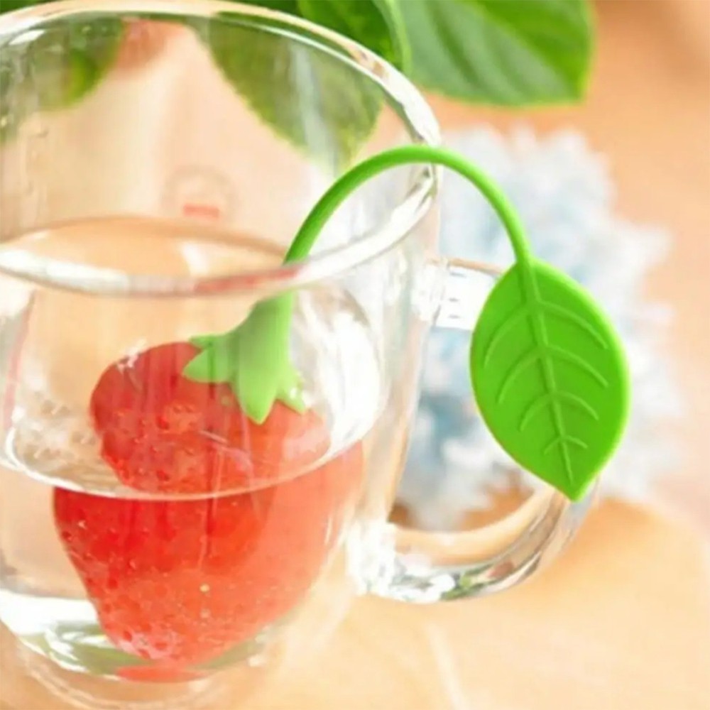 Loose Tea Leaf Strainer Silicone Tea Infuser Teapot Tool Teabag Kettle 5272
