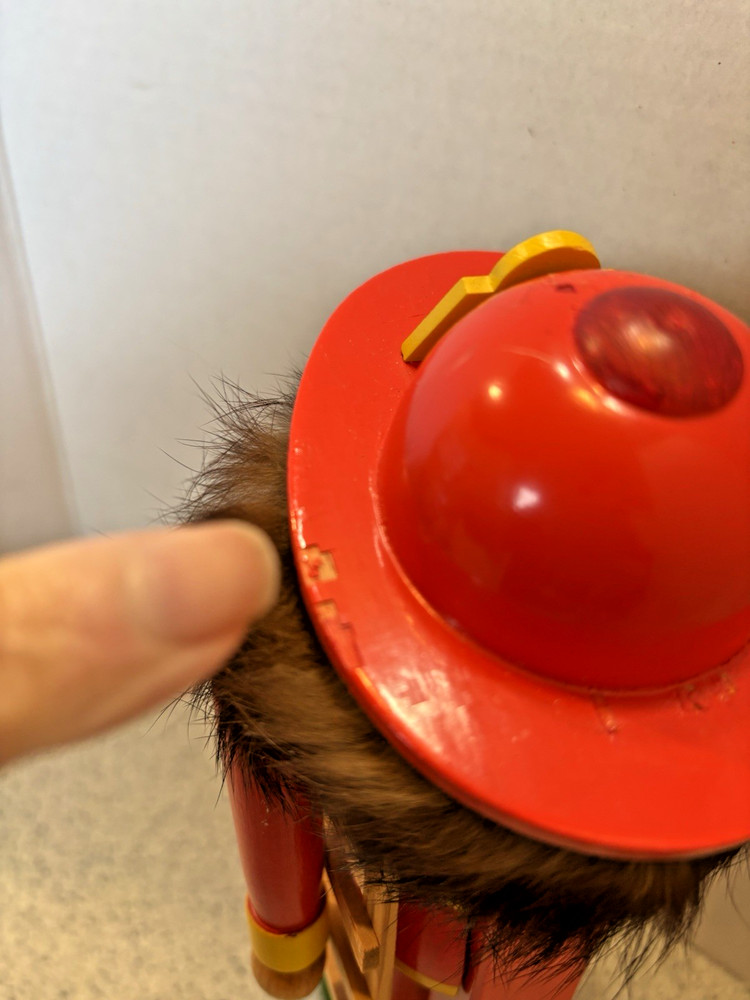 ORIGINAL E.M. MERCK FIRE MAN NUTCRACKER NWT GERMAN 11" FIREMAN