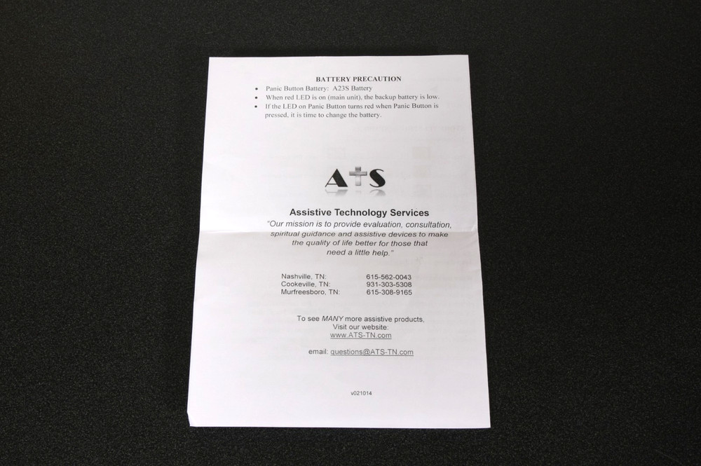 ATS Senior Help Dialer 700 Alarm Alert Panic PLEASE READ