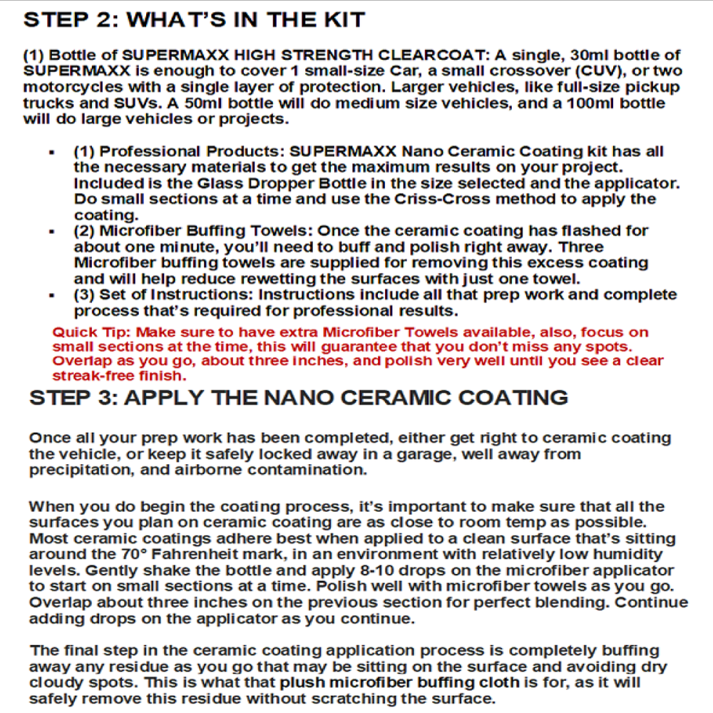 CERAMIC CAR COATING "5 YEAR SCRATCH RESISTANT "TRICURE" TECHNOLOGY" - PROTECTION