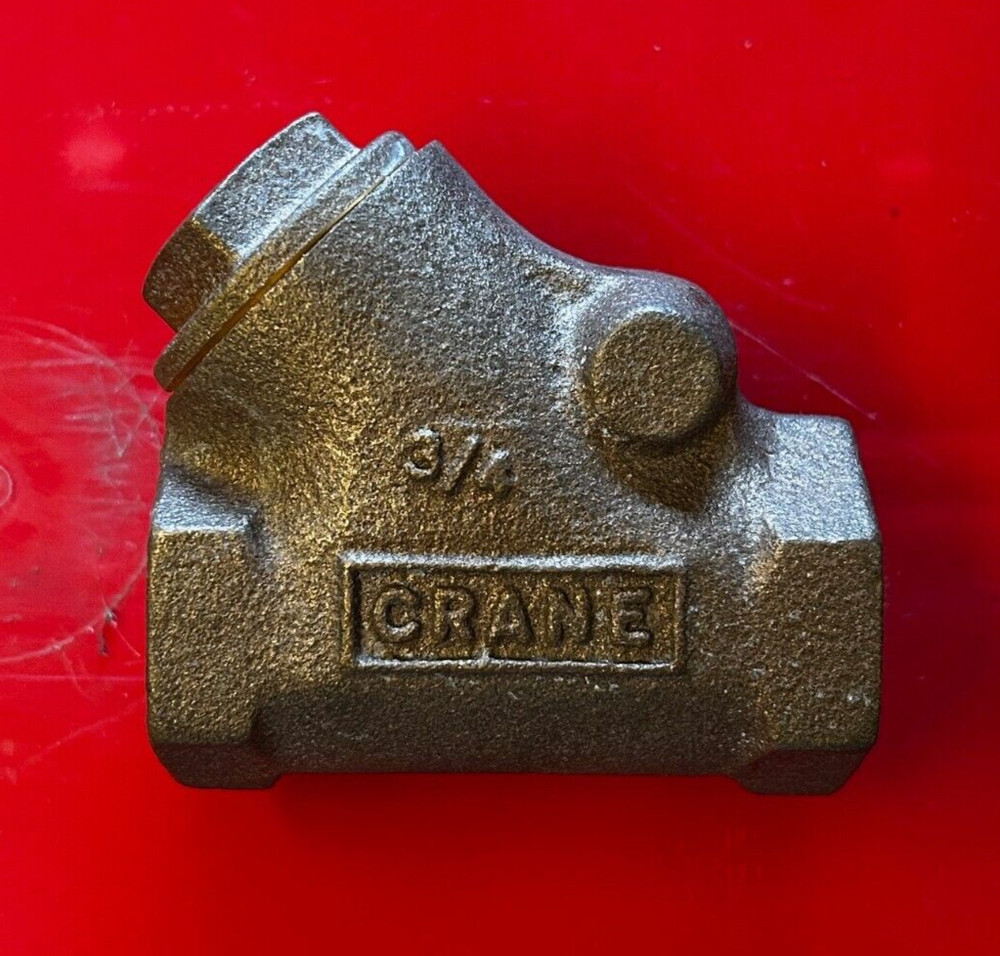 Crane 3/4" Brass Check Valve Threaded 125 S 200 CWP