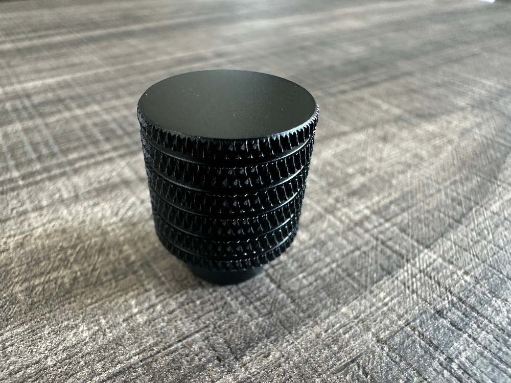 Knurled Cabinet Knob Small Round Solid Brass