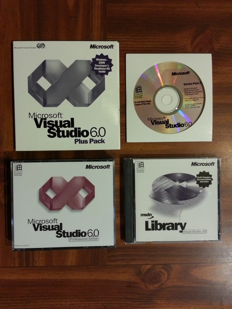 Microsoft Visual Studio 6.0 6 Professional 659-00390 RETAIL Box