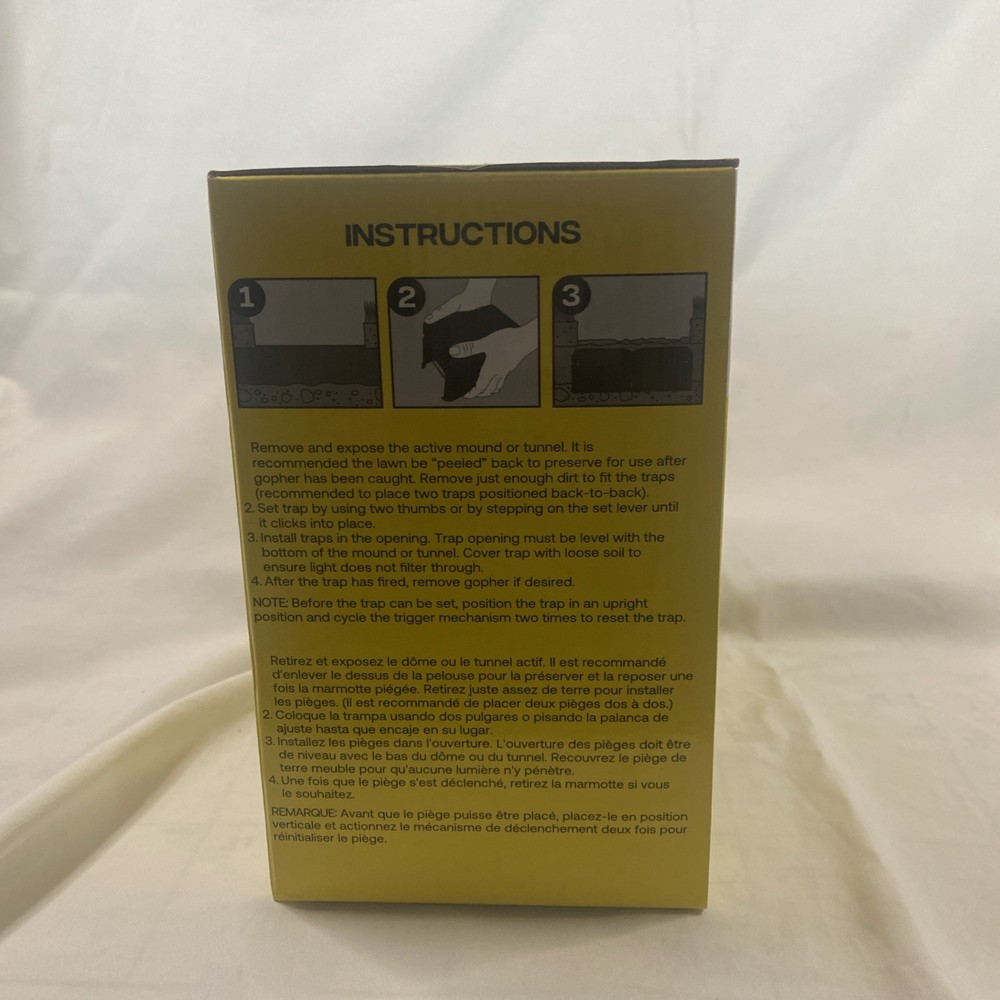 Victor Black Box GOPHER TRAP~ Easy one Click Set ~ Kills Gophers