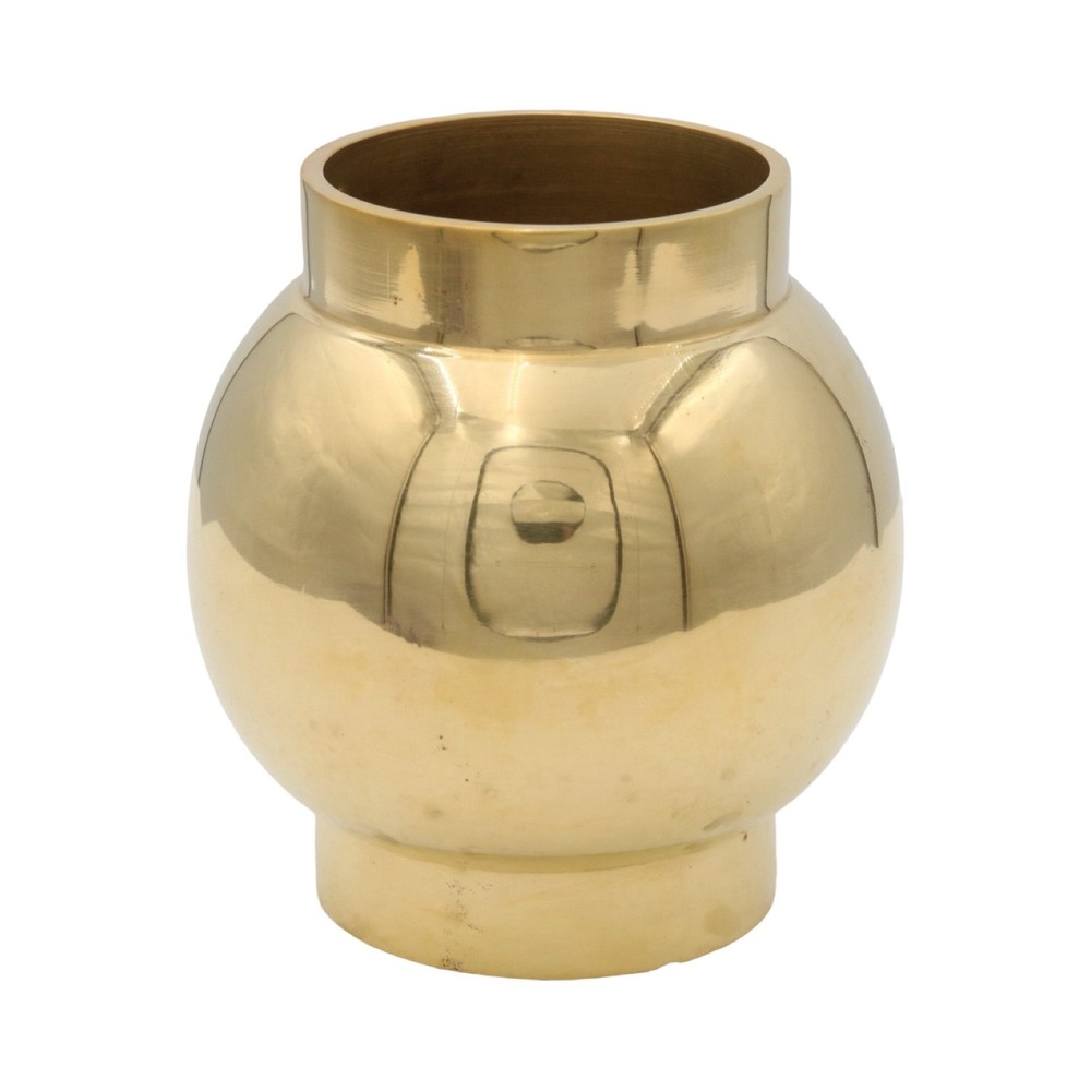 Round Bar Rail Connector in Brass 2 Inch
