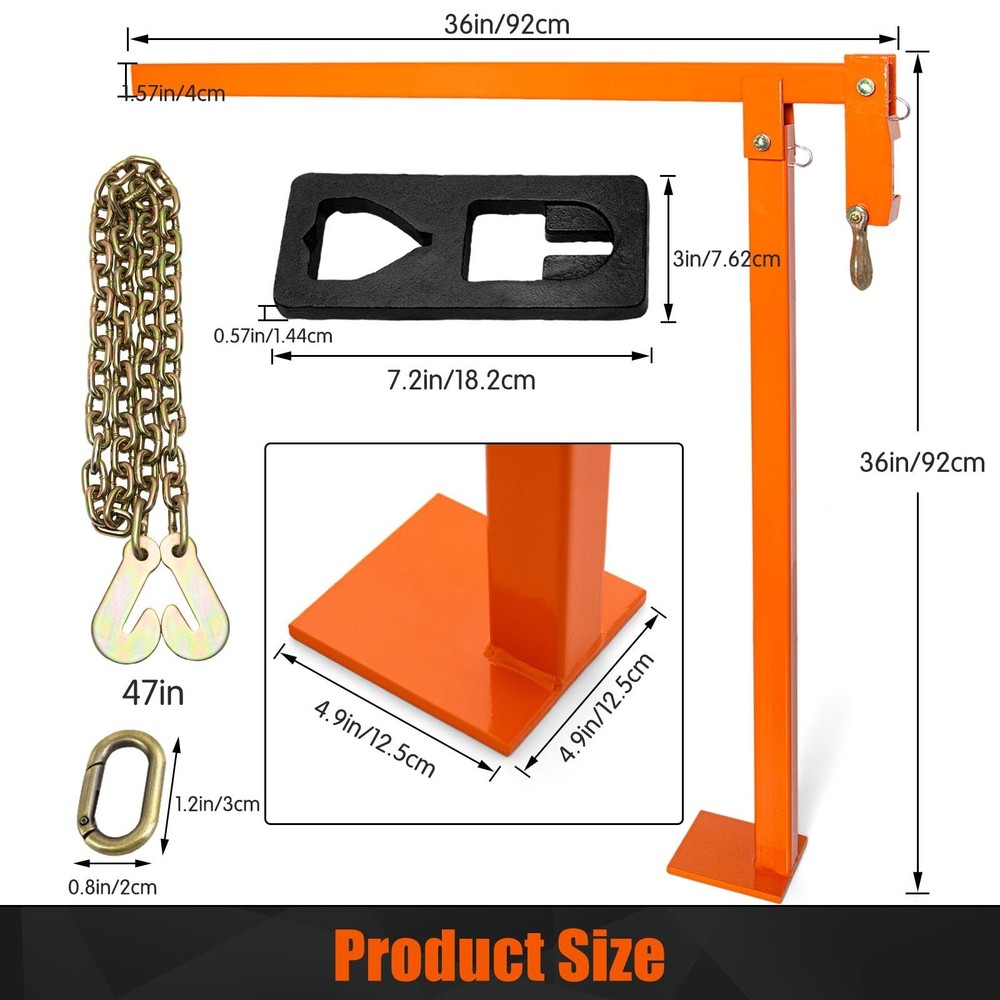 T-Post Puller, Fence Post Puller - Post Puller of Remove T-Posts, Wooden Fenc...