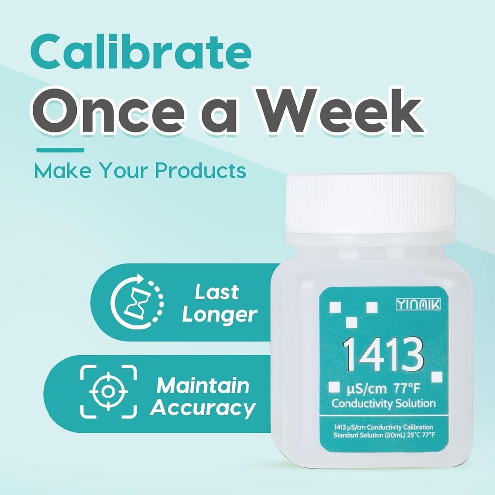 1413 μS/cm Calibration Solution, Conductivity Salt Standard Buffer Solution...