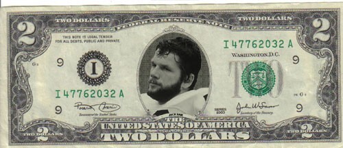 Steelers Jack Ham $2 Dollar Bill Mint! Rare! $1