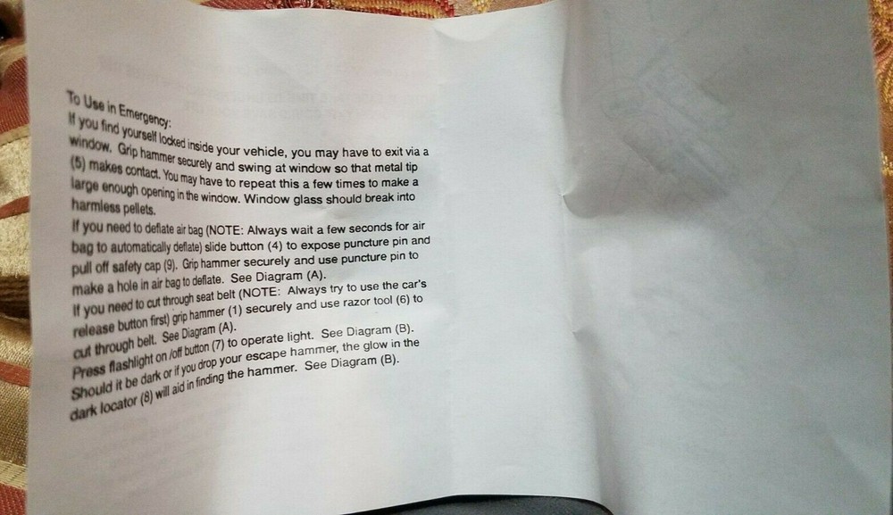 Auto Emergency Car Escape Hammer