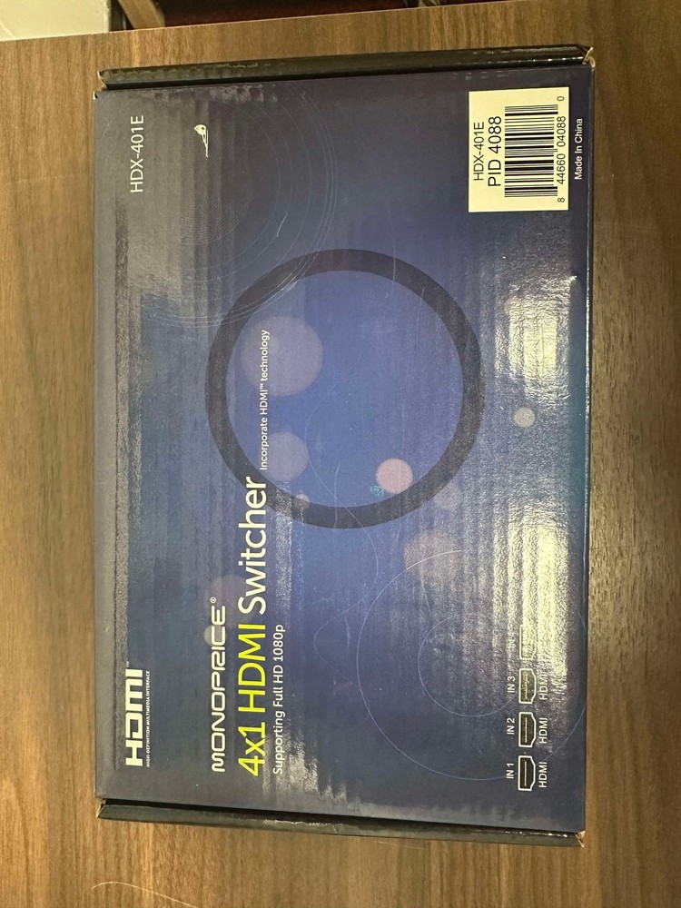 4x1 HDMI Switcher HDX-401E Supporting Full HD 1080P Mint