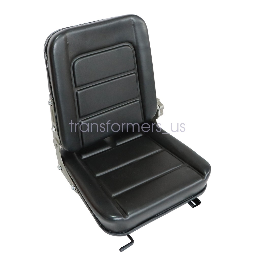Universal Forklift Seat Fold Down Tractor Seat with Adjustable Angle Back