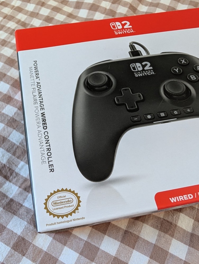 Genuine PowerA Advantage Wired Controller for Nintendo Switch 2 - Black NEW