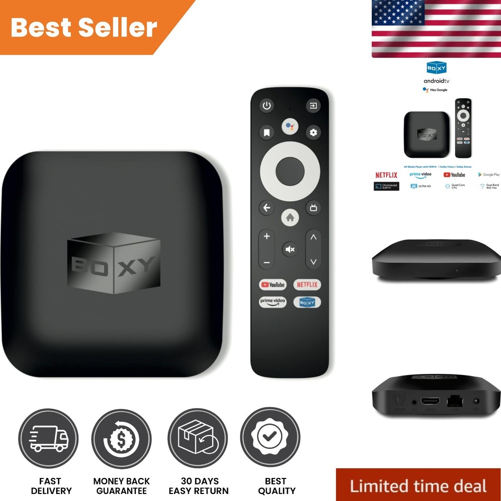 Compact Streaming Media Player with Dolby Vision & Atmos - Android TV 11 Support