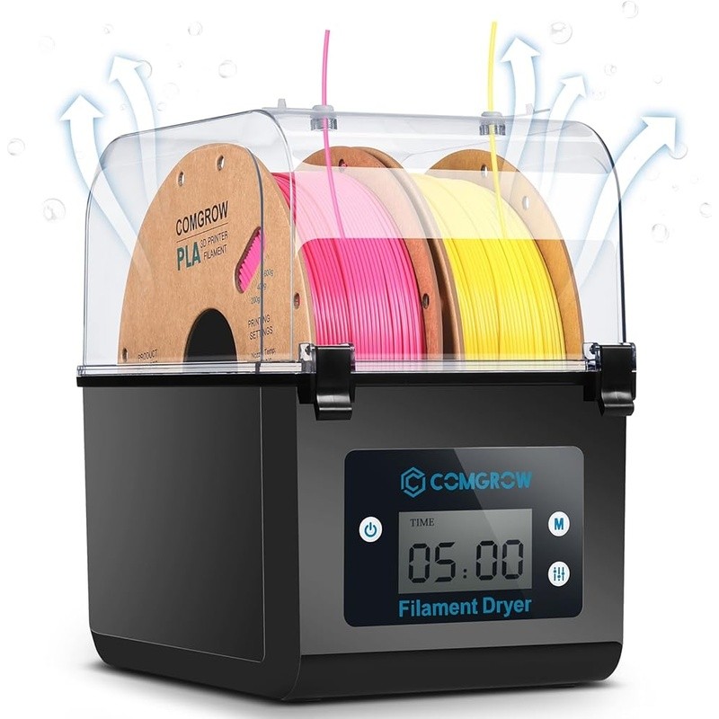 Filament Dryer Box 3D Printer Moisture Removal Temperature Control Large Storage