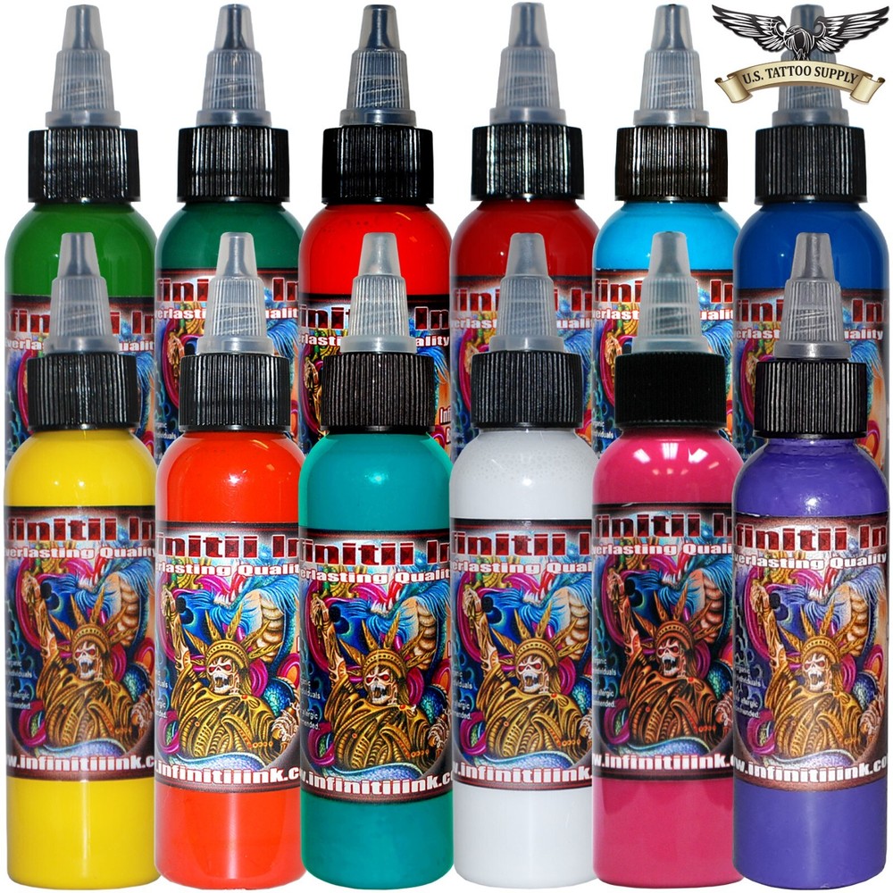 Infinitii Tattoo Ink 12 Colors 2oz Set #3