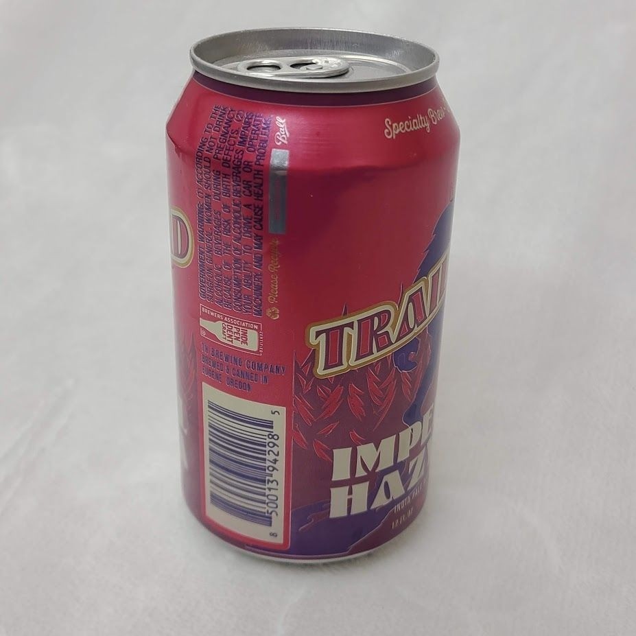 Trailhead Imperial Hazy IPA Empty Beer Can Bottom Opened Eugene Oregon Bigfoot
